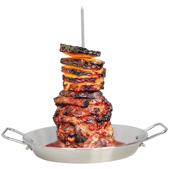 Stainless Steel Vertical Chicken Roaster Stand BBQ Poultry Rack for Beer Can Chicken Oven Smoker Charcoal Gas Grill Outdoor Cooking Accessory