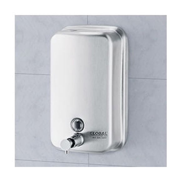 Global Industrial Stainless Steel Vertical Liquid Soap Dispenser - 1000 ml