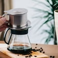 thumbnail image 1 of Stainless Steel Vietnam Vietnamese 50/100Ml Coffee Pot Drip Filter Coffee Maker 100Ml(Max.), 1 of 8
