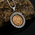 thumbnail image 1 of Stainless Steel Viking Rotating Rune Letter Necklace, 1 of 2