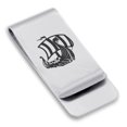 thumbnail image 1 of Stainless Steel Viking Ship Classic Slim Money Clip Credit Card Holder, 1 of 2