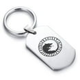 thumbnail image 1 of Stainless Steel Viking Ulfhednar Wolves Dog Tag Keychain Circle Ring, 1 of 2