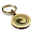 thumbnail image 1 of Stainless Steel Viking Ulfhednar Wolves Round Medallion Keychain Circle Ring, 1 of 2
