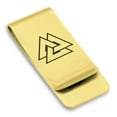 thumbnail image 1 of Stainless Steel Viking Valknut Classic Slim Money Clip Credit Card Holder, 1 of 2
