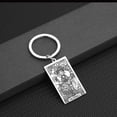 thumbnail image 1 of Stainless Steel Vintage Wicca Tarot Card Keychain THE EMPRESS Pendant Keyring Amulet Statement Key Chain Jewelry Gift, 1 of 3