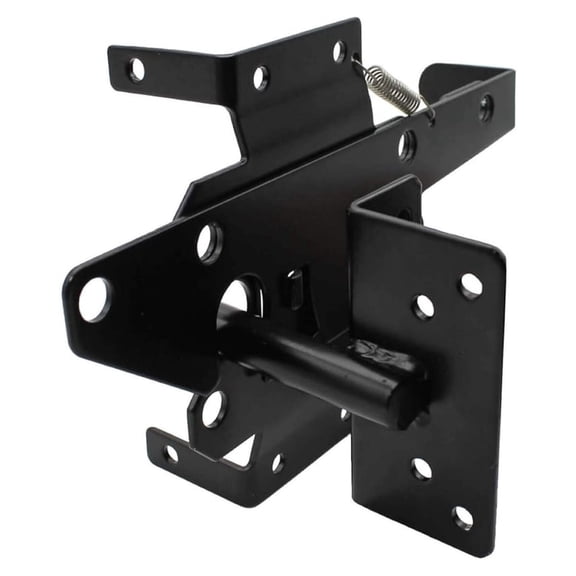 Stainless Steel Vinyl Gate BLACK (for Vinyl, Wood, PVC etc. Fencing) Fence Gate w/Mounting