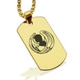 thumbnail image 1 of Stainless Steel Virgo Zodiac (Maiden) Dog Tag Pendant Necklace, 1 of 3