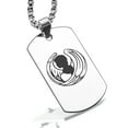 thumbnail image 1 of Stainless Steel Virgo Zodiac (Maiden) Dog Tag Pendant Necklace, 1 of 3