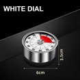 Stainless Steel Visual Timer Mechanical Kitchen Timer 60Minutes Alarm