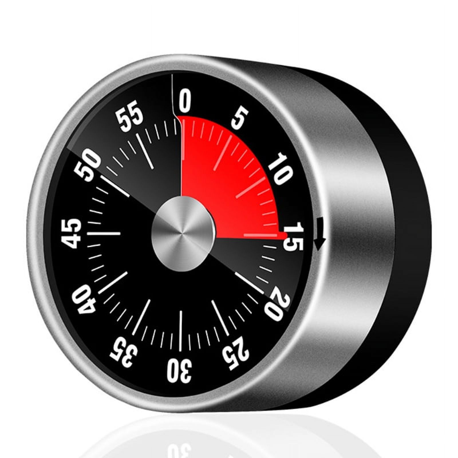 Stainless Steel Visual Timer Mechanical Kitchen Timer 60Minutes Alarm