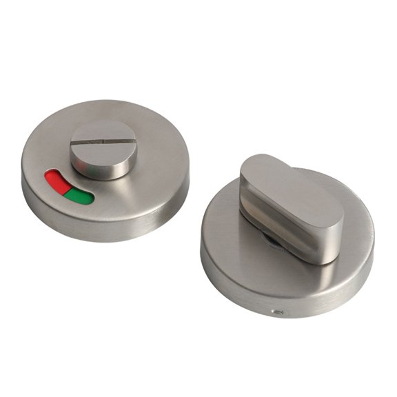 Stainless Steel WC Toilet Door Lock Handle Knob Indicator Privacy for Latch Bathroom Cabinet Pull Knot Hardware Accessories