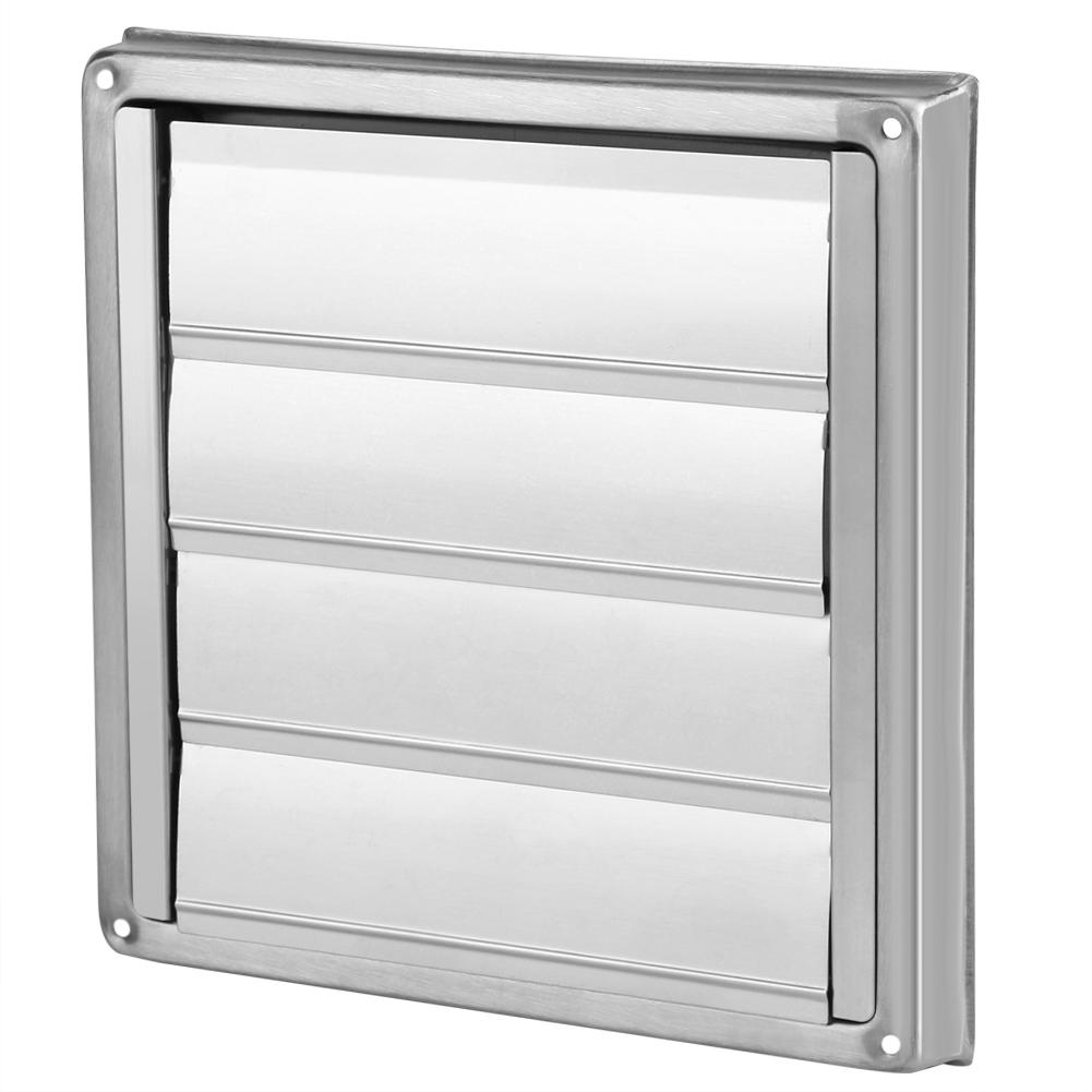 Stainless Steel Wall Air Vents 100mm Exhaust Outlet External Vent Cover ...