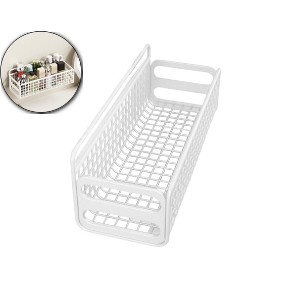 Stainless Steel Wall Mount Basket, Kitchen Spice Rack Organizer, Bathroom Toiletries Storage Shelf for Home Kitchen Use