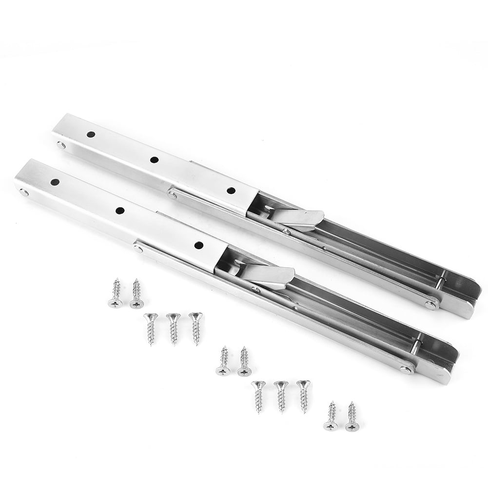 Stainless Steel Wall Mounted Folding Bracket Corner Brace Shelf Support