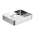 thumbnail image 1 of Stainless Steel Wall-Mounted Soap Dish with Drain Holes, Rustproof Bathroom Soap Holder and Caddy for Shower and Vanity ( Silver ), 1 of 6