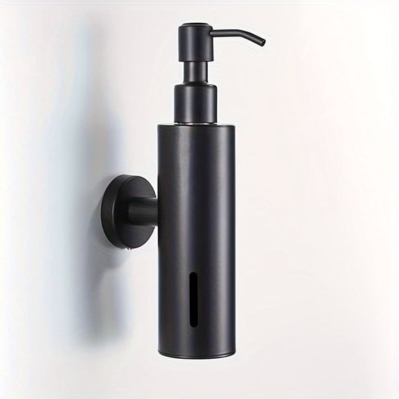 Stainless Steel Wall-Mounted Soap Dispenser - Easy Install Bathroom Organizer