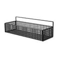 thumbnail image 1 of Stainless Steel Wall-Mounted Storage Basket with Bottom Hooks, Multi-Purpose Kitchen & Bathroom Organizer, Durable Mesh & Versatile Hanging Shelf, 1 of 5