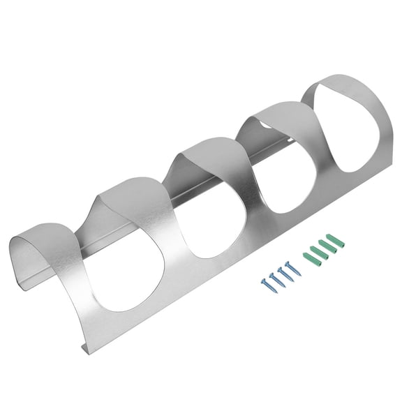 Stainless Steel Wall-Mounted Wine Bottle Holder Rack for Home Bar - 14 x 9.9 x 45 cm