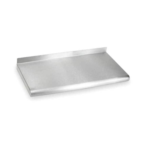 Stainless Steel Wall Shelf, 12"D x 24"W x 11-1/2"H, Silver 2HFZ9