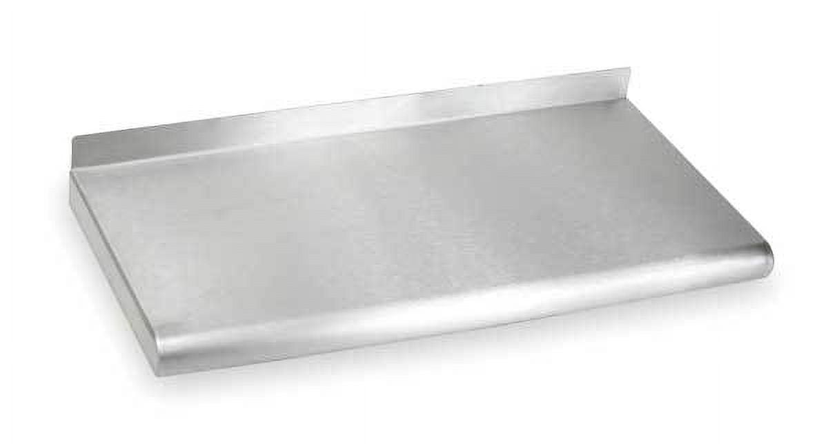 48" Wide Satin Silver Stainless Steel Wall Shelf