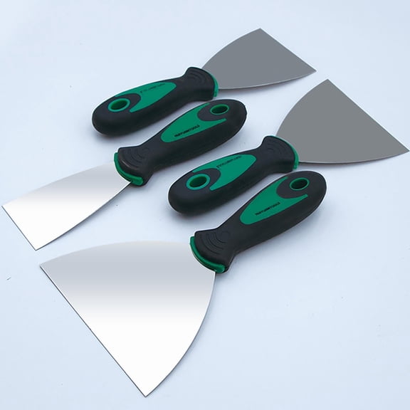 Stainless Steel Wallpaper Scraper Tool Putty Knife Drywall Paint Remover for Home Improvement (C)