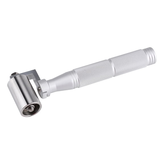 Stainless Steel Wallpaper Seam Roller, Wall Paper Construction Tool, 40mm Stainless Steel Flat Pressure Roller Wallpaper Apply DIY Hand Roller Plate Tool