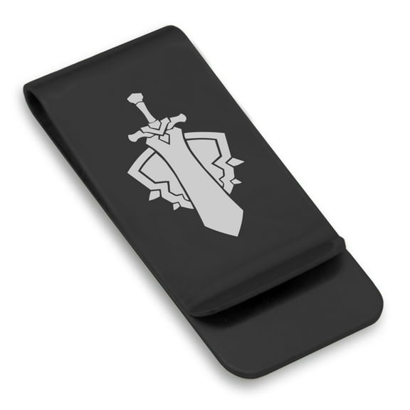 Stainless Steel Warrior Classic Slim Money Clip Credit Card Holder