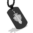thumbnail image 1 of Stainless Steel Warrior Fantasy Class Dog Tag Pendant Necklace, 1 of 3