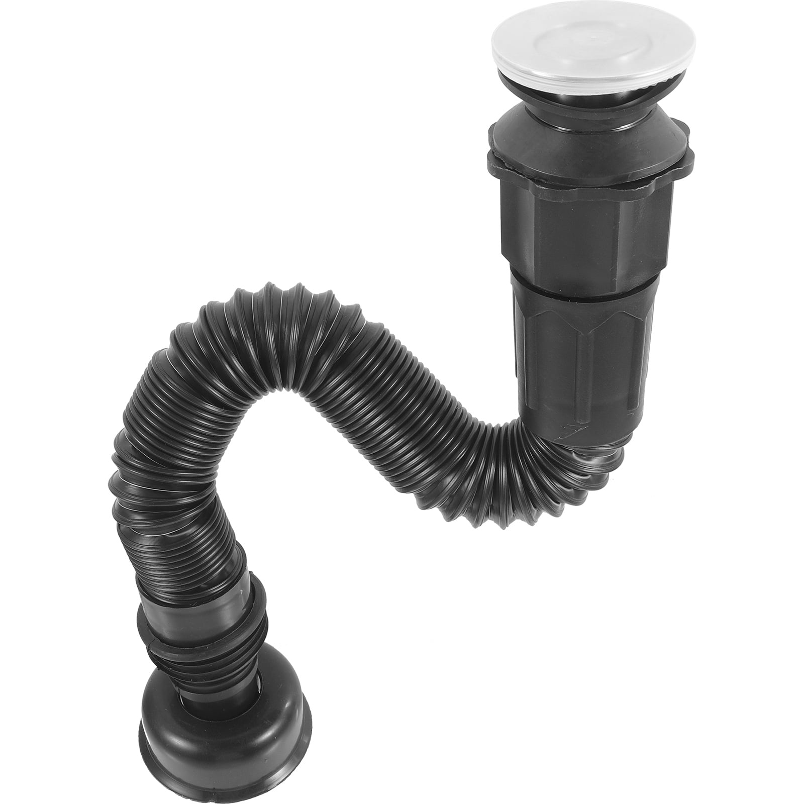 Stainless Steel Wash Basin Integrated Basket Drain Flap Pipe Hose ...