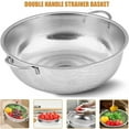 thumbnail image 1 of Stainless Steel Wash Basket Rice Colander Strainer, Spaghetti Metal Sink Mesh 16.5CM, 1 of 7
