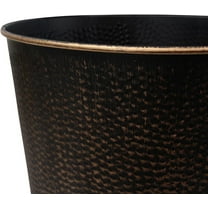 Stainless Steel Wastebasket, 6 Liter Bronze Trash Can for Bathroom, Bedroom & Home, Small Garbage Bin