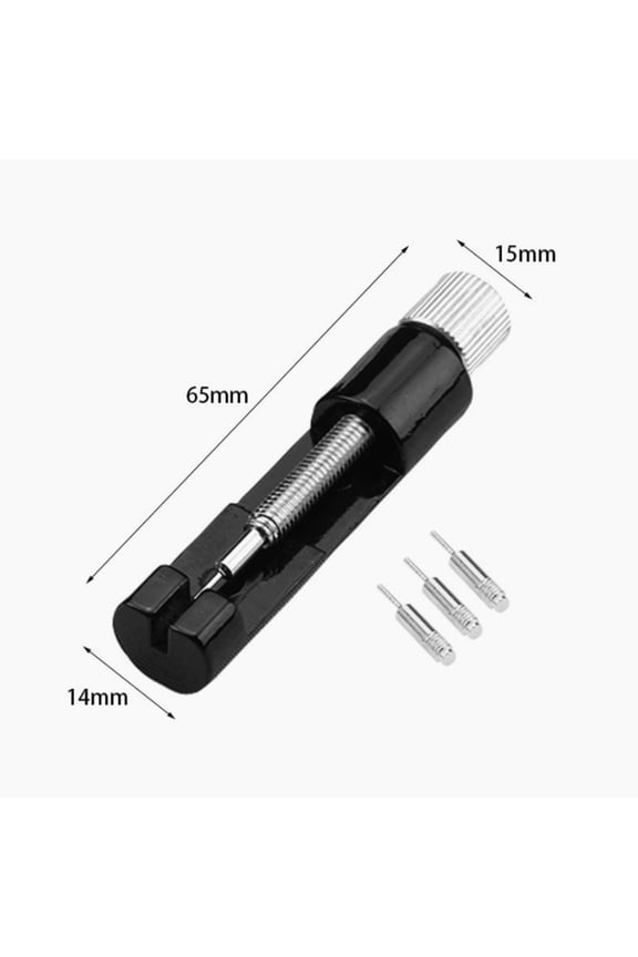 Stainless Steel Watch Band Adjustment Tool Kit with 3 Spare Pins for Link Removal and Resizing 3pcs Spare Needle Bracelet Adjustment Replacement Resizing Watch Strap Link Remover