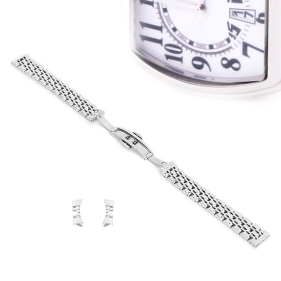 Stainless Steel Watch Strap, 14mm Portable Watch Band Watch Band Strap Accessory Small  For Home For Family