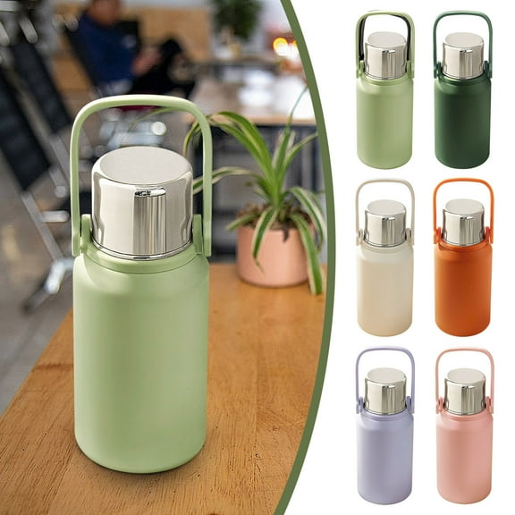 Stainless Steel Water Bottle, 32oz Large Capacity Insulated Thermos with Tea Infuser, Double Wall Vacuum Insulation for Hot & Cold Beverages, Leakproof for Outdoor Sports, Hiking, Camping &