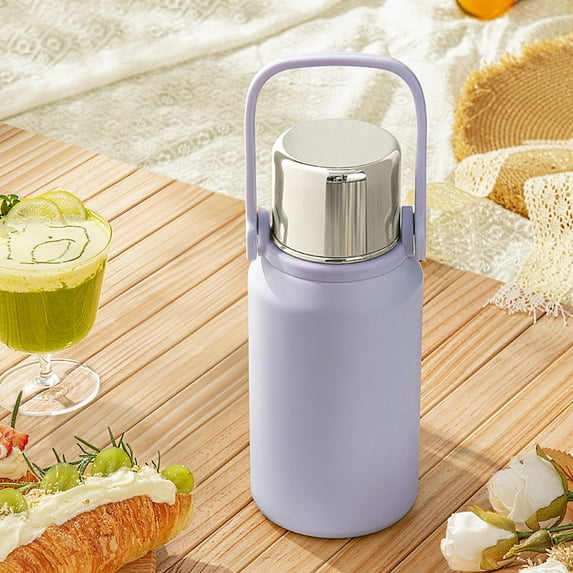 Stainless Steel Water Bottle, 32oz Large Capacity Insulated Thermos with Tea Infuser, Double Wall Vacuum Insulation for Hot & Cold Beverages, Leakproof for Outdoor Sports, Hiking, Camping &