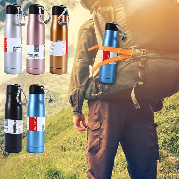 Stainless Steel Water Bottle – Insulated Sports Kettle | Large Capacity, Double Wall, Reusable, Leakproof | Outdoor, , Travel Use | Easy Clean Wide Mouth | 1 qt