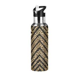 Lightning Bolt Leopard Cheetah Print Multi Color' Insulated Stainless Steel Water  Bottle