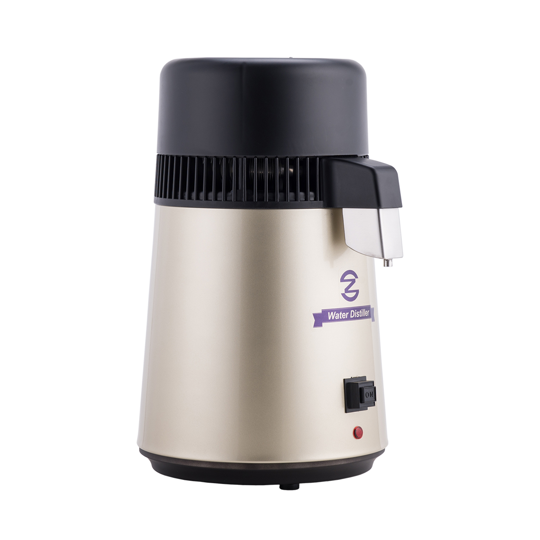 Stainless Steel Water Distiller Purifier Machine 1 Gallon/ 4 Liter Countertop FDA Listed