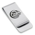 thumbnail image 1 of Stainless Steel Water Element Classic Slim Money Clip Credit Card Holder, 1 of 2