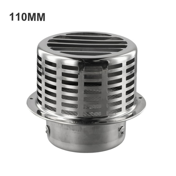 Stainless Steel Water Heater Chimney Cap Exterior Wall Air Outlet Pipe Exhaust Wall Installation Home Improvement Heating