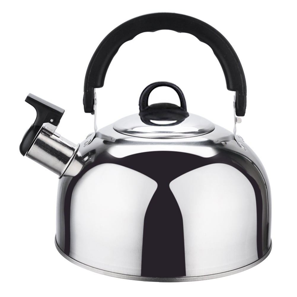 Stainless Steel Water Kettle Flat Bottom Tea Kettle Whistling Tea