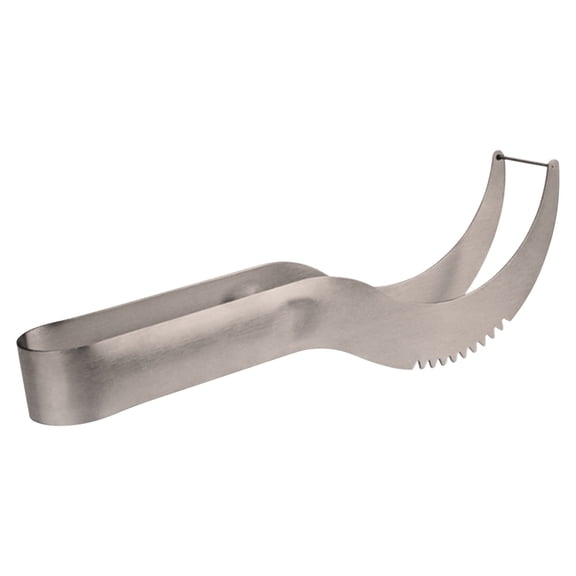 Stainless Steel Watermelon Cutter, Pineapple Fruit Knife, Ergonomic Handle, Durable & Easy to Use Watermelon and Fruit Slicer for Kitchen, Gift,Silver
