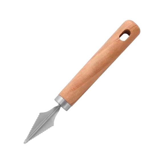 Stainless Steel Watermelon Cutter Slicer, Fruit Scoop, Melon Slicer Knife with Wooden Handle, Melon Baller Scoop for Kitchen, Camping, Party, Knife