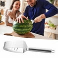 thumbnail image 1 of Stainless Steel Watermelon Cutter Triangular Slicer Fruit Cutting Tool Kitchen Gadget, 1 of 5