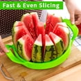 thumbnail image 1 of Stainless Steel Watermelon Slicer, 34 Inch 420 Stainless Steel Watermelon Cutter 1 Piece, Creative Watermelon Cutting Tool, Reusable Watermelon Segmentation Divider, Fruit Separator - Creative Kitche, 1 of 7