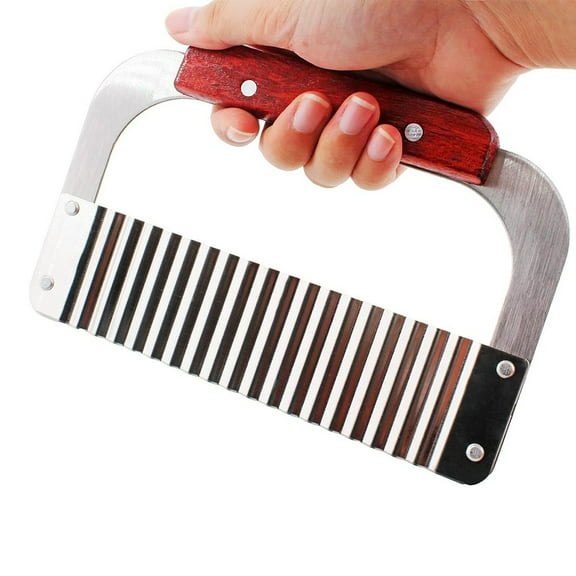 Stainless Steel Wave Potato Cutter Crinkle Cutting Tool For French Fry Slice Cutter YIWEI
