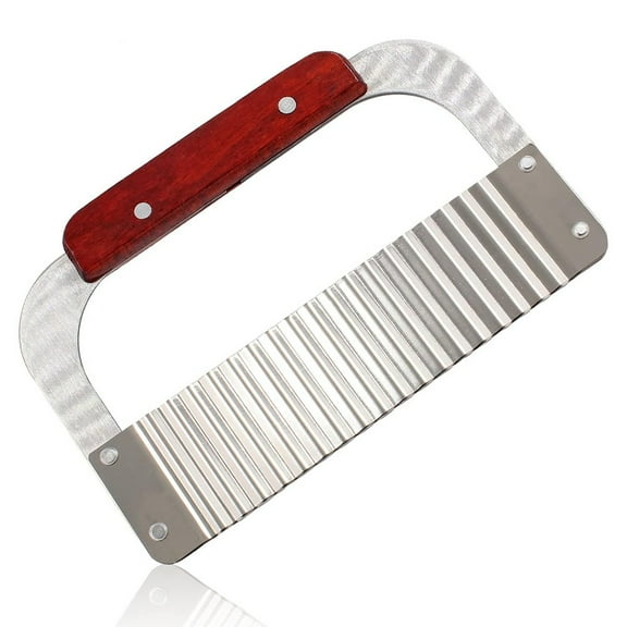 Stainless Steel Wave Potato Cutter Crinkle Cutting Tool French Fry Slice Cutter