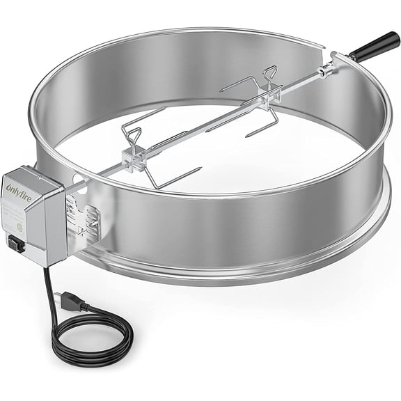 Stainless Steel Weber Kettle Rotisserie Ring Kit Barbecue Tool Kit