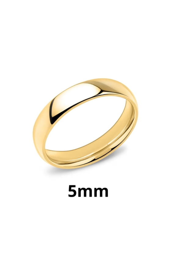 Stainless Steel Wedding Band Mens Womens Ring 5mm Anillos de Matrimonio Bodas