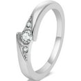 thumbnail image 1 of Stainless Steel Wedding Engagement Proposal Pinky Ring, 1 of 3